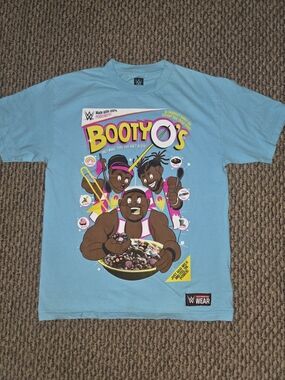 WWE Booty O's Graphic Tee - Light Blue